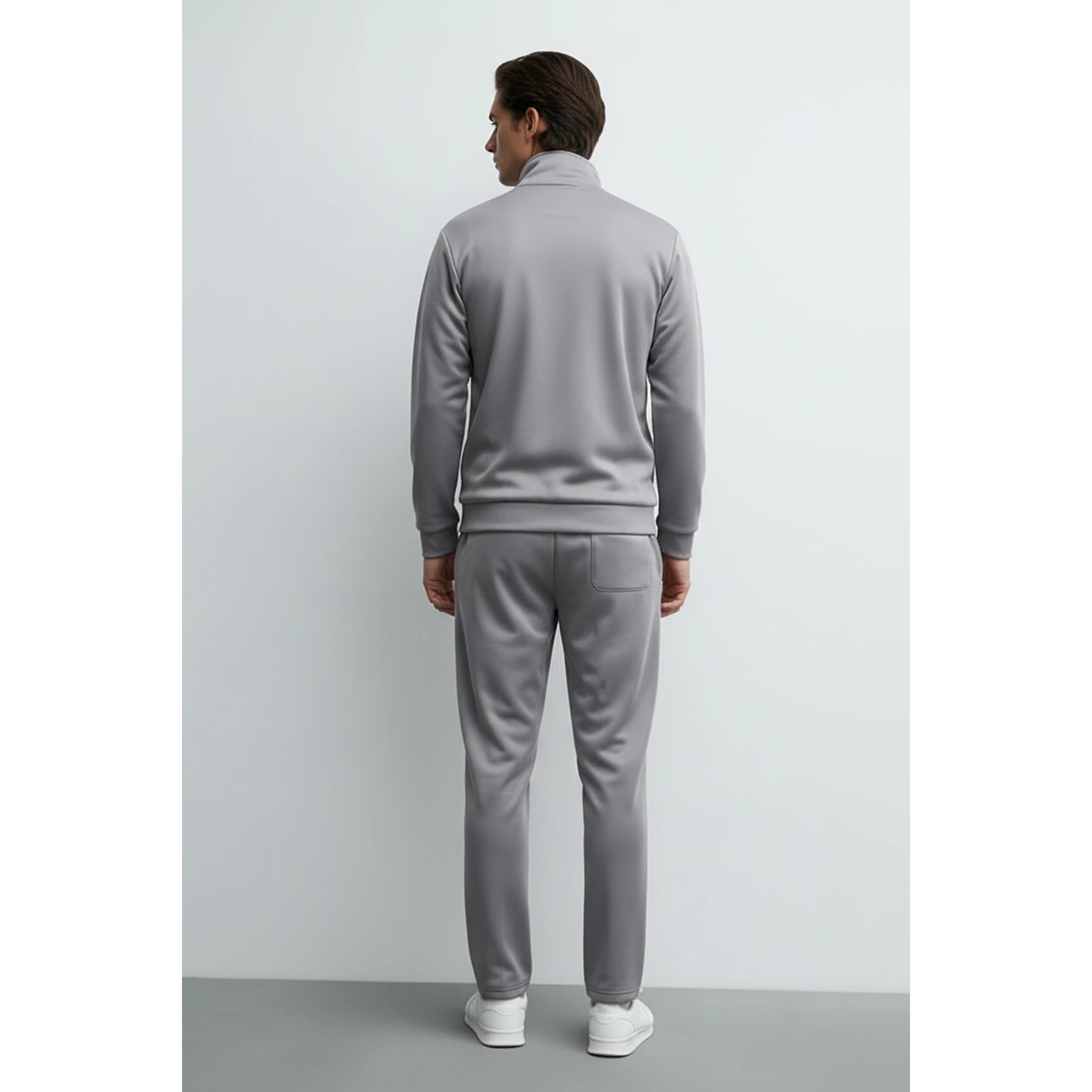 Grey Mock Neck Sports Zipper | Montivo Pakistan