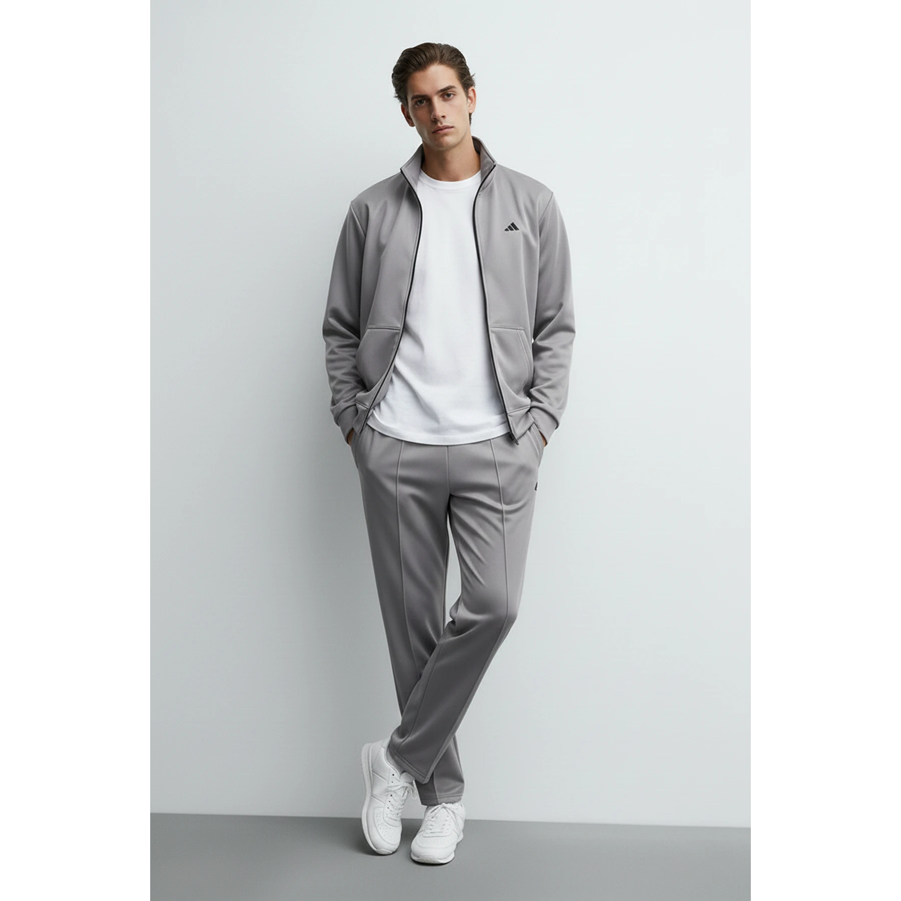 Grey Mock Neck Sports Zipper | Montivo Pakistan