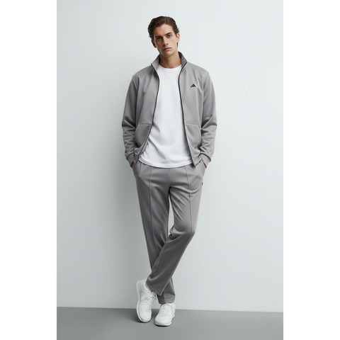 Grey Mock Neck Sports Zipper | Montivo Pakistan