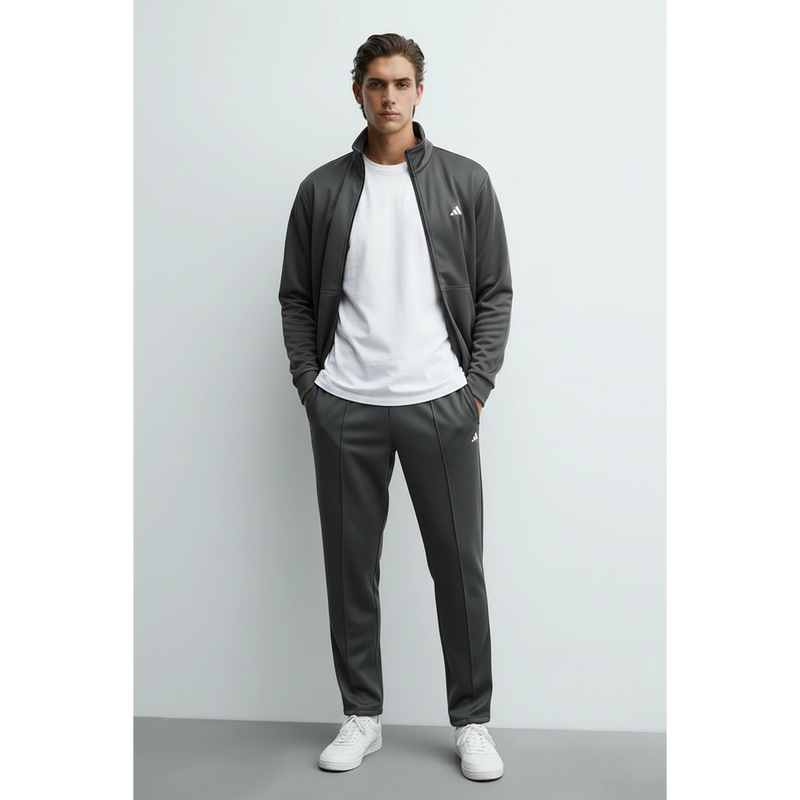 Dark Grey Mock Neck Sports Zipper | Montivo Pakistan