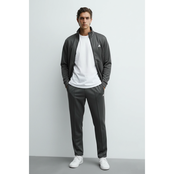 Dark Grey Mock Neck Sports Zipper | Montivo Pakistan