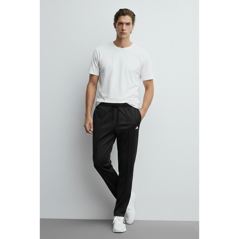 Black Front Seam Sports Trousers
