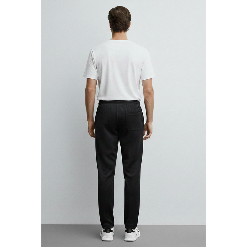 Black Front Seam Sports Trousers