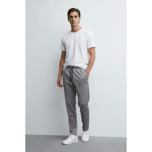 Grey Front Seam Sports Trousers