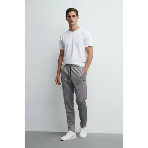 Grey Front Seam Sports Trousers