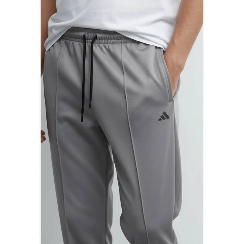 Grey Front Seam Sports Trousers