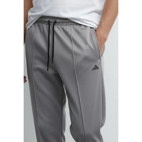 Grey Front Seam Sports Trousers