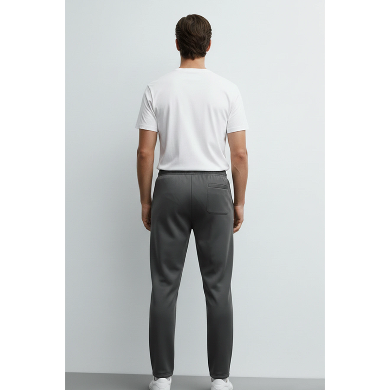 Dark Grey Front Seam Sports Trousers