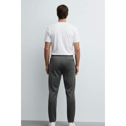 Dark Grey Front Seam Sports Trousers