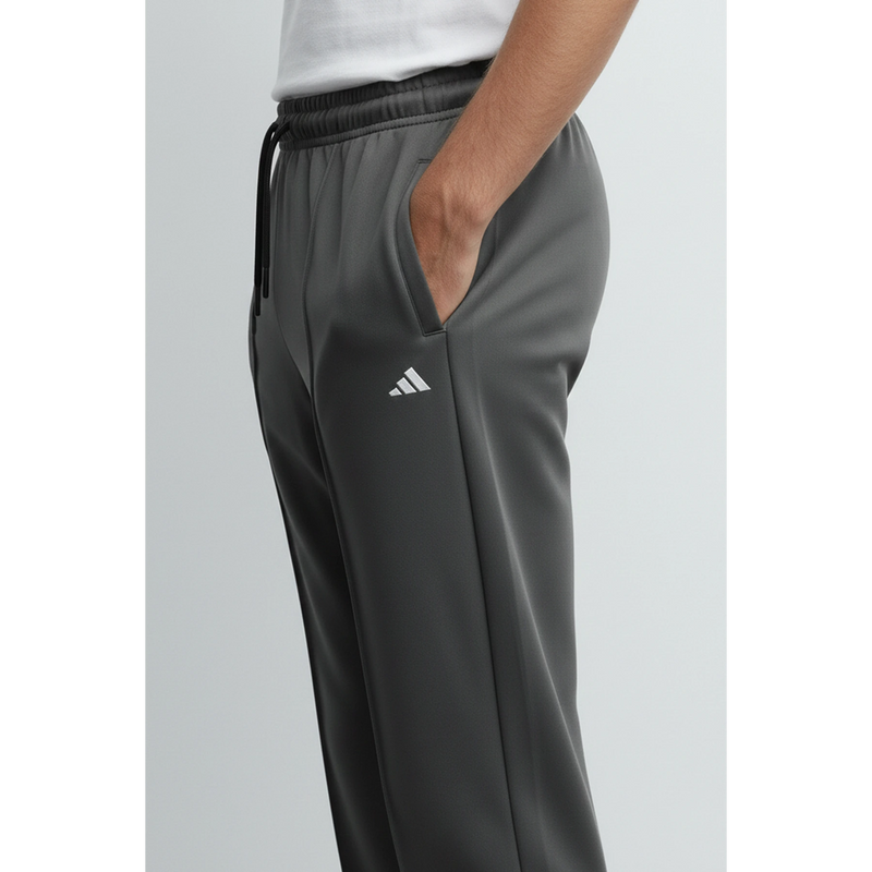 Dark Grey Front Seam Sports Trousers