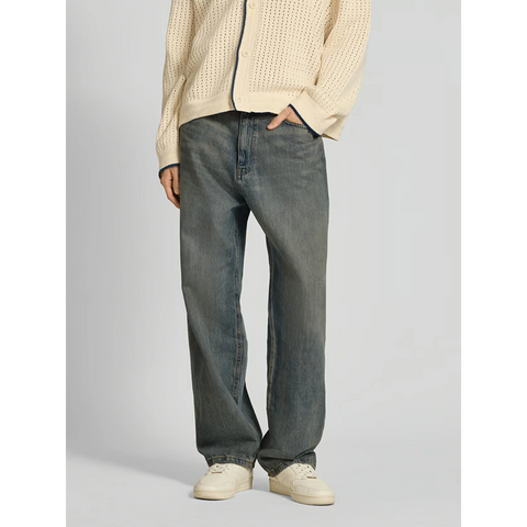 Vintage Blue Baggy Fit Jeans | Montivo Pakistan