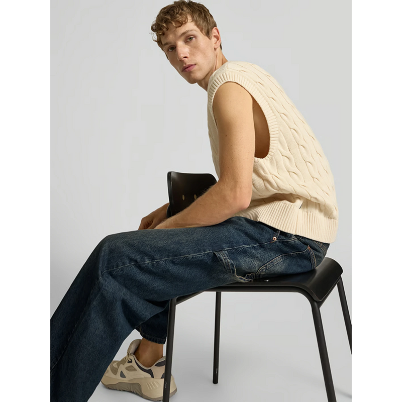 Vitange Blue Baggy French Pockets Jeans | Montivo Pakistan