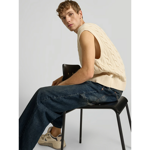 Vitange Blue Baggy French Pockets Jeans