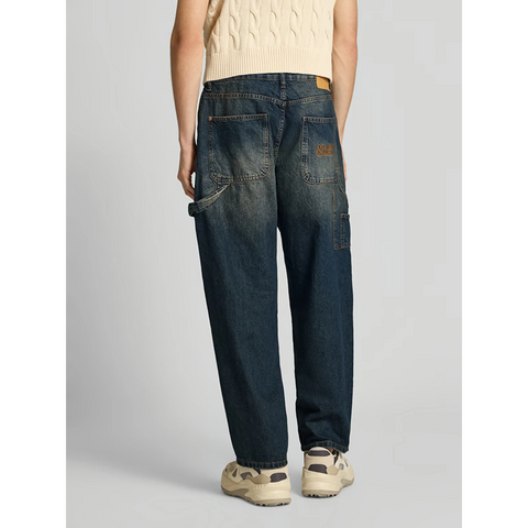 Vitange Blue Baggy French Pockets Jeans