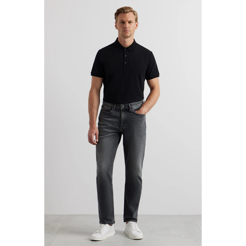 Grey Slim Straight Jeans | Montivo Pakistan