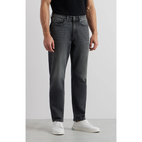 Grey Slim Straight Jeans