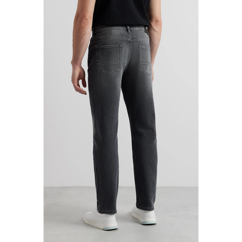 Grey Slim Straight Jeans