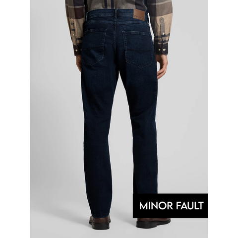 (Minor Fault) Dark Blue Relaxed Regular Fit Jeans | Montivo Pakistan