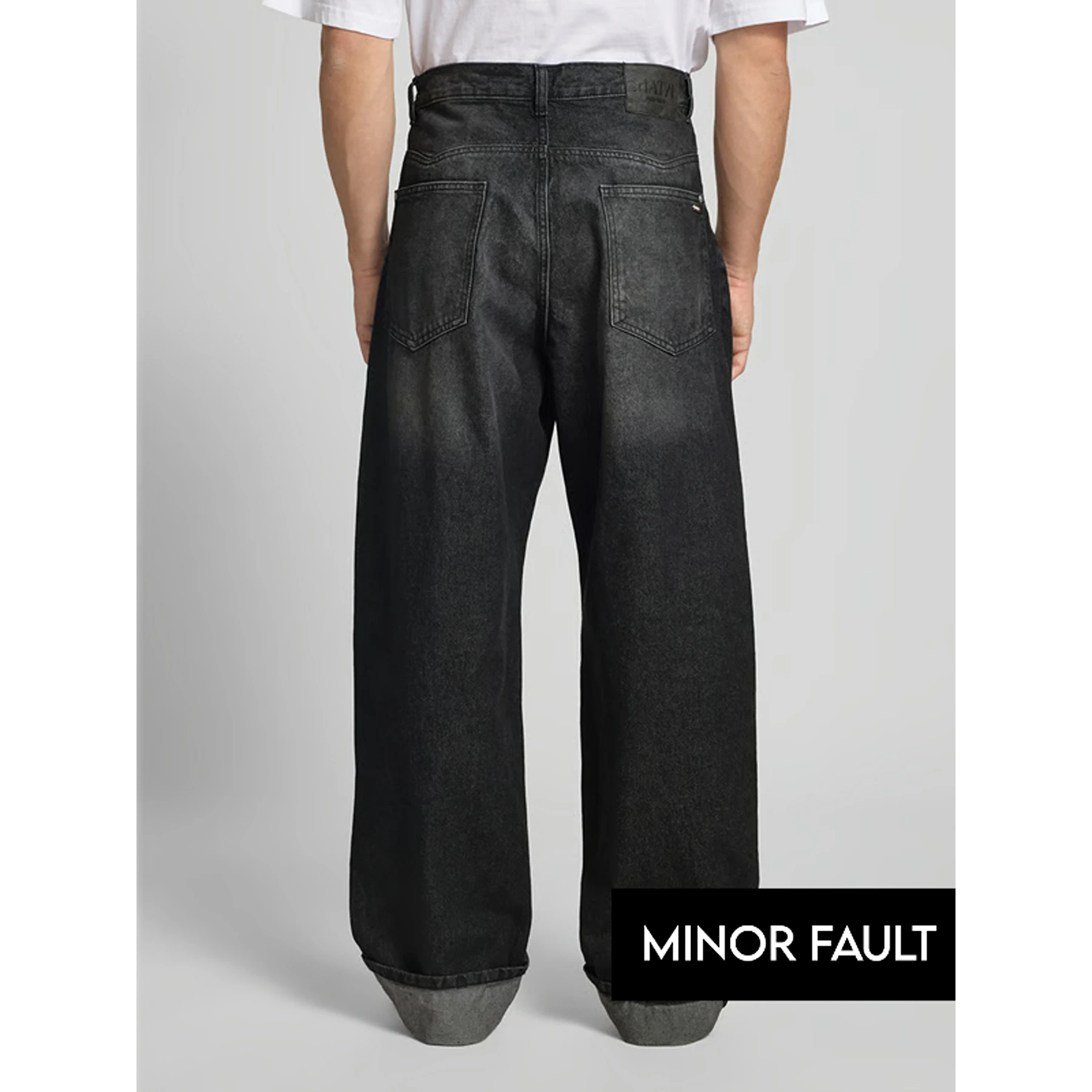 (Minor Fault) Charcoal Baggy Fit Jeans | Montivo Pakistan