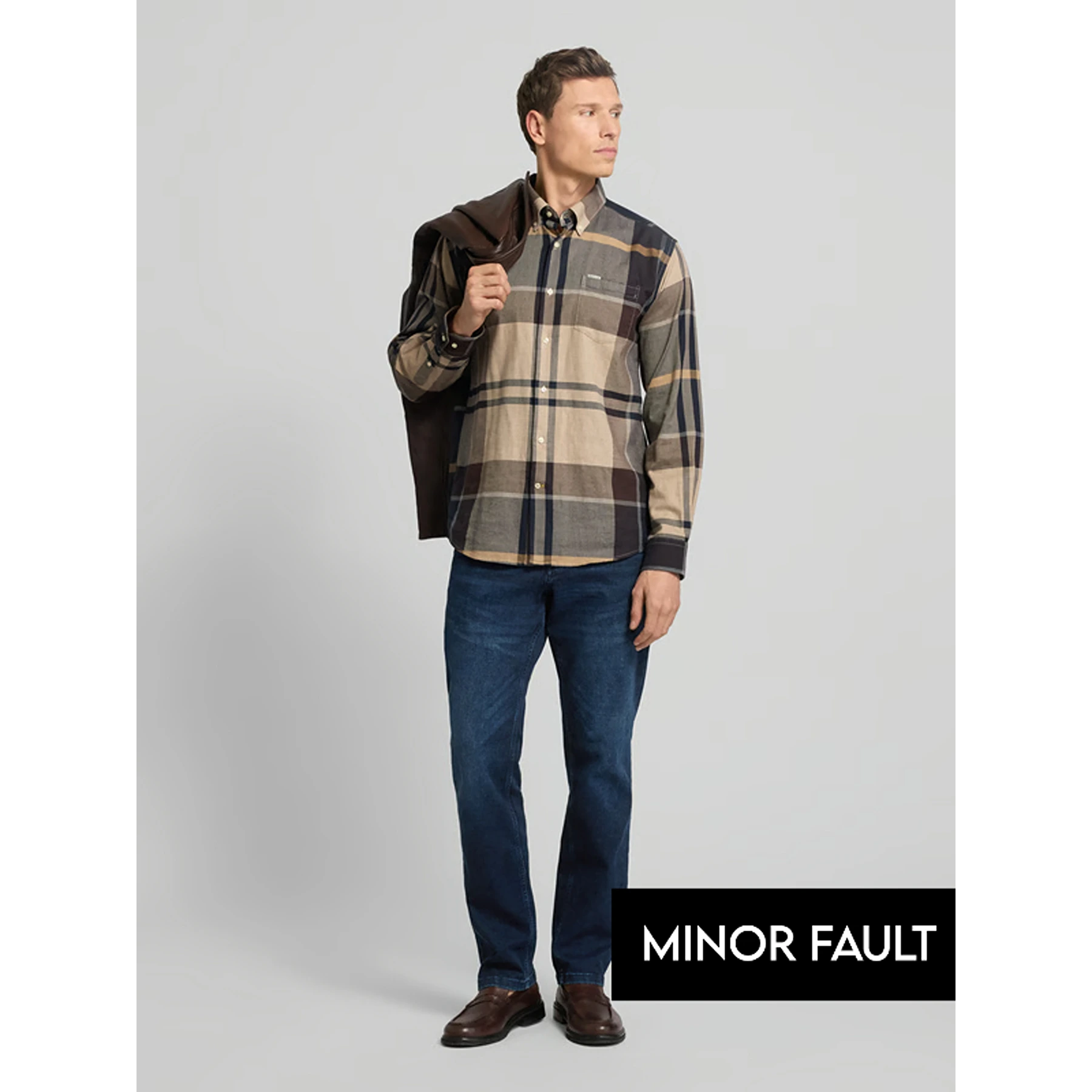 (Minor Fault) Dark Blue Regular Fit Jeans | Montivo Pakistan