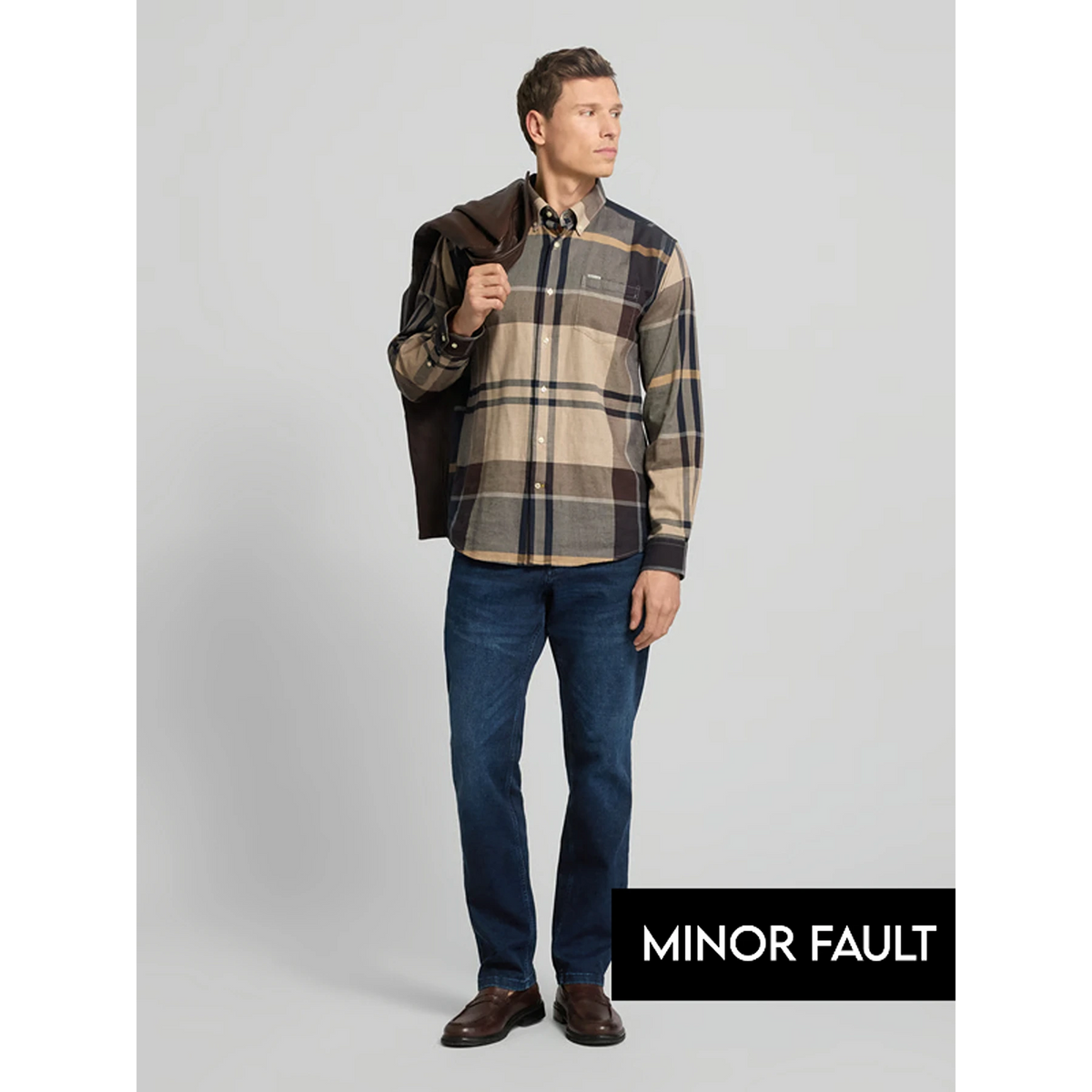 (Minor Fault) Dark Blue Regular Fit Jeans | Montivo Pakistan