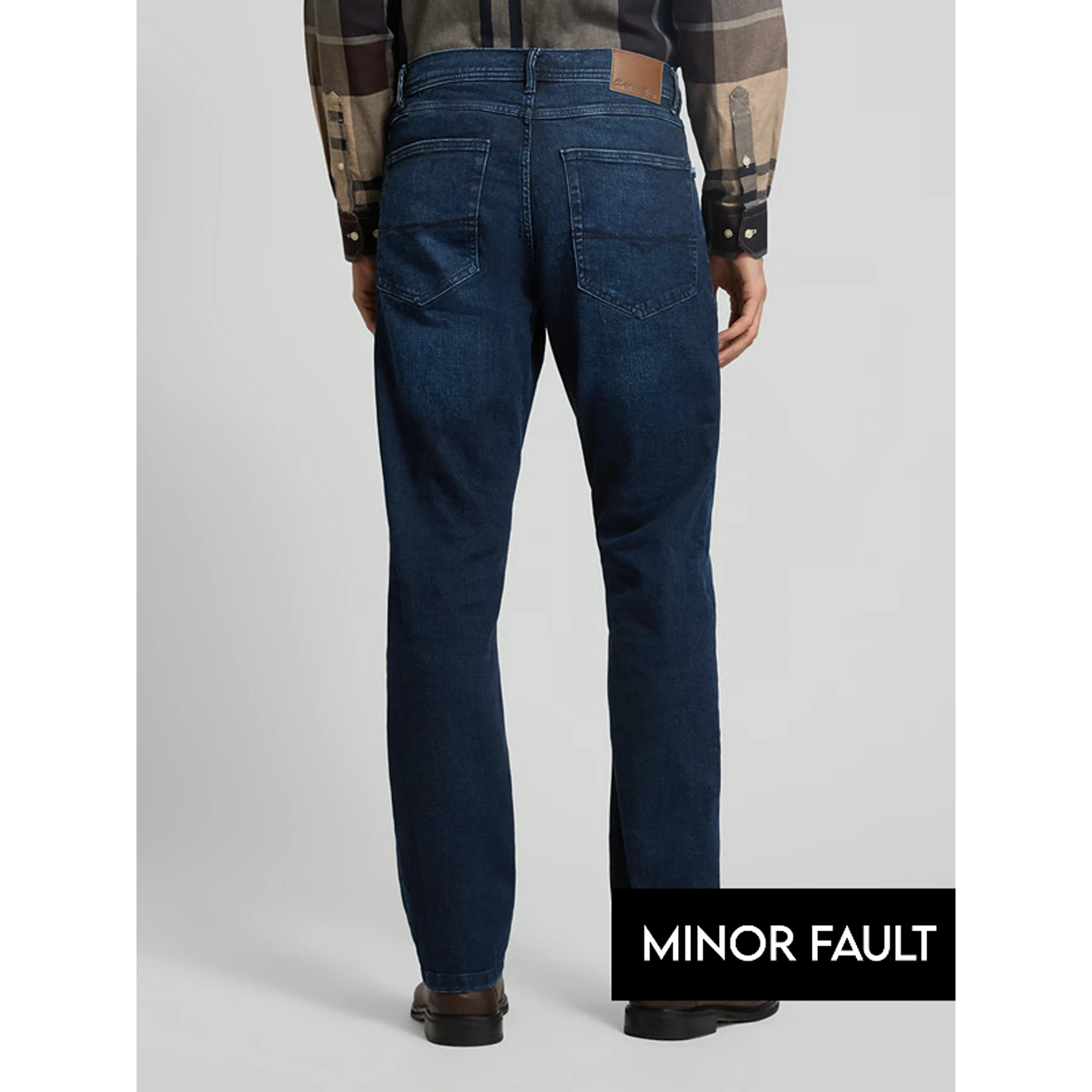 (Minor Fault) Dark Blue Regular Fit Jeans | Montivo Pakistan