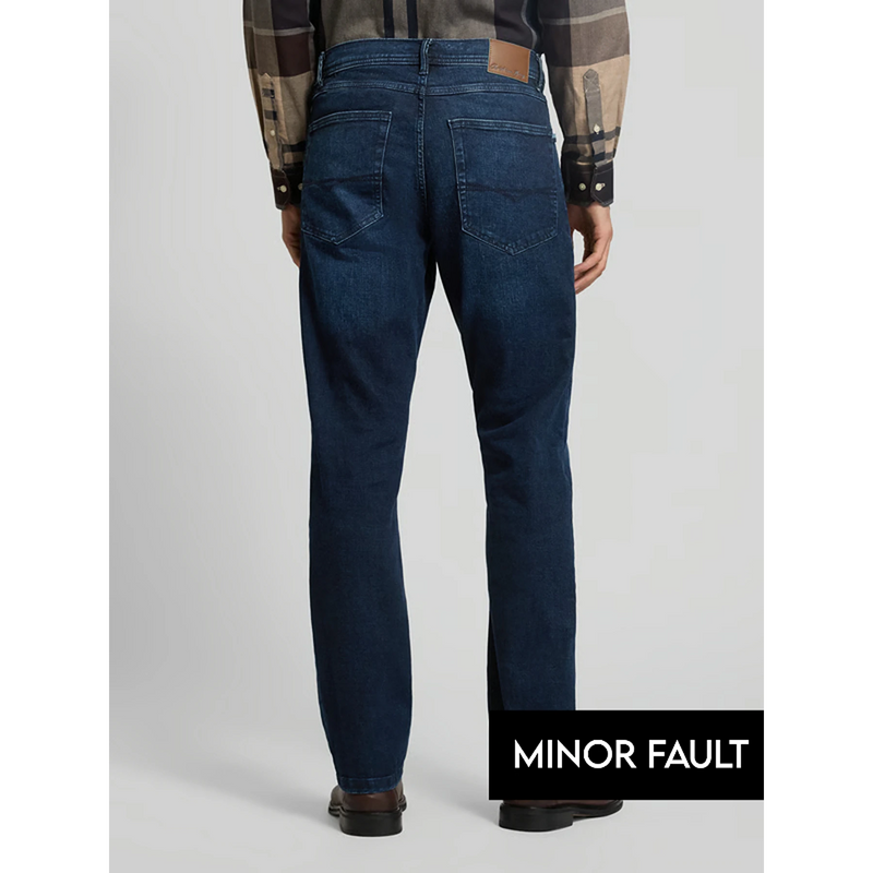 (Minor Fault) Dark Blue Regular Fit Jeans | Montivo Pakistan