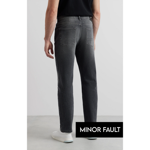 (Minor Fault) Grey Slim Straight Jeans | Montivo Pakistan