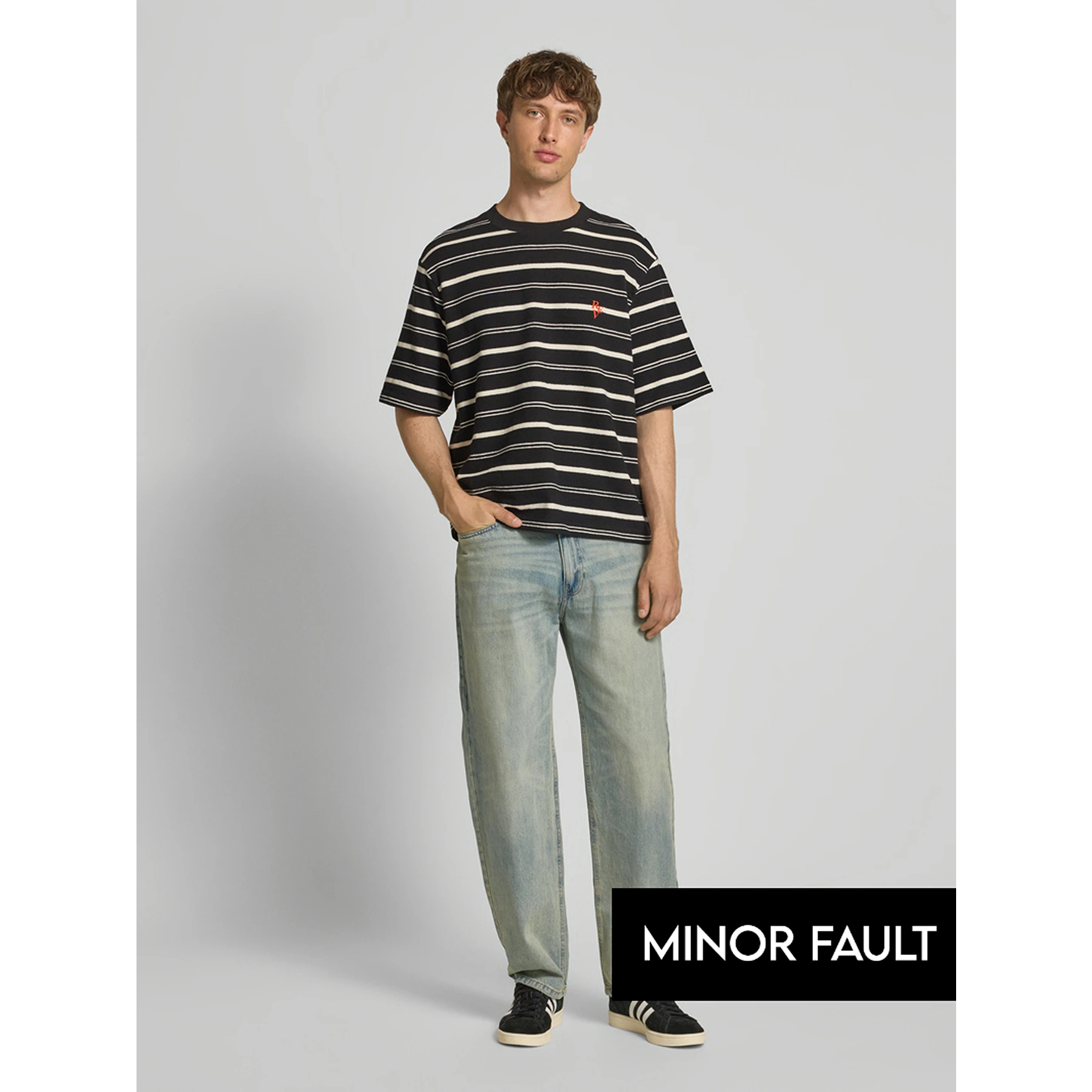 (Minor Fault) Vintage Blue Baggy Fit Jeans | Montivo Pakistan