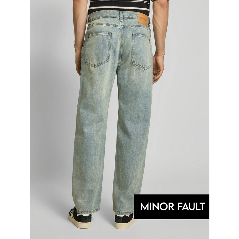 (Minor Fault) Vintage Blue Baggy Fit Jeans | Montivo Pakistan