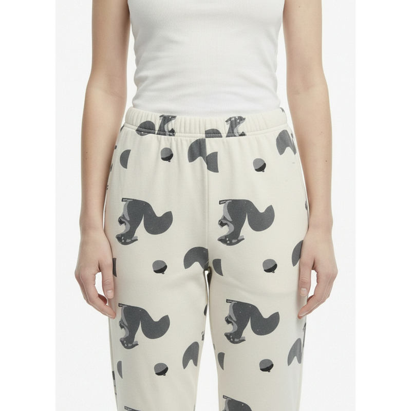 Grey Printed Jersey Nightwear Trousers | Montivo Pakistan