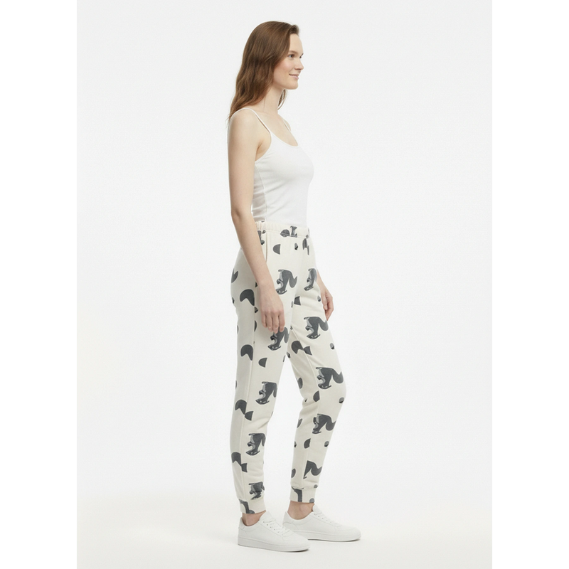 Grey Printed Jersey Nightwear Trousers | Montivo Pakistan