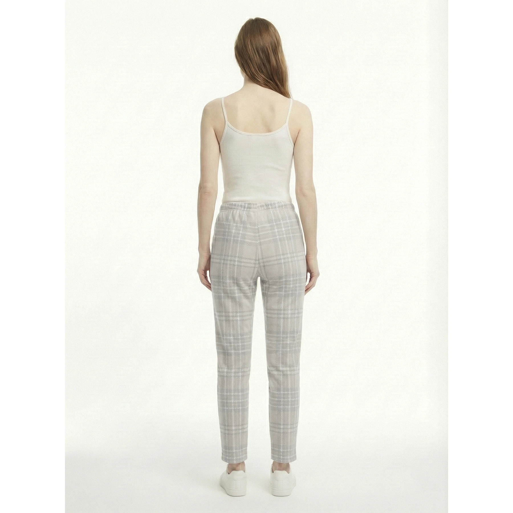 Grey Check Jersey Nightwear Trousers | Montivo Pakistan