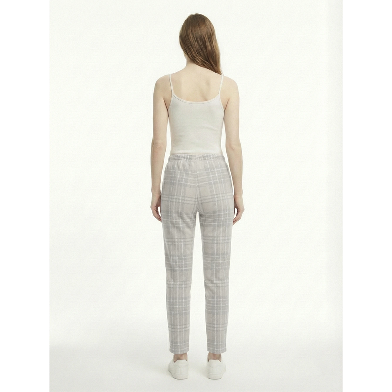 Grey Check Jersey Nightwear Trousers | Montivo Pakistan
