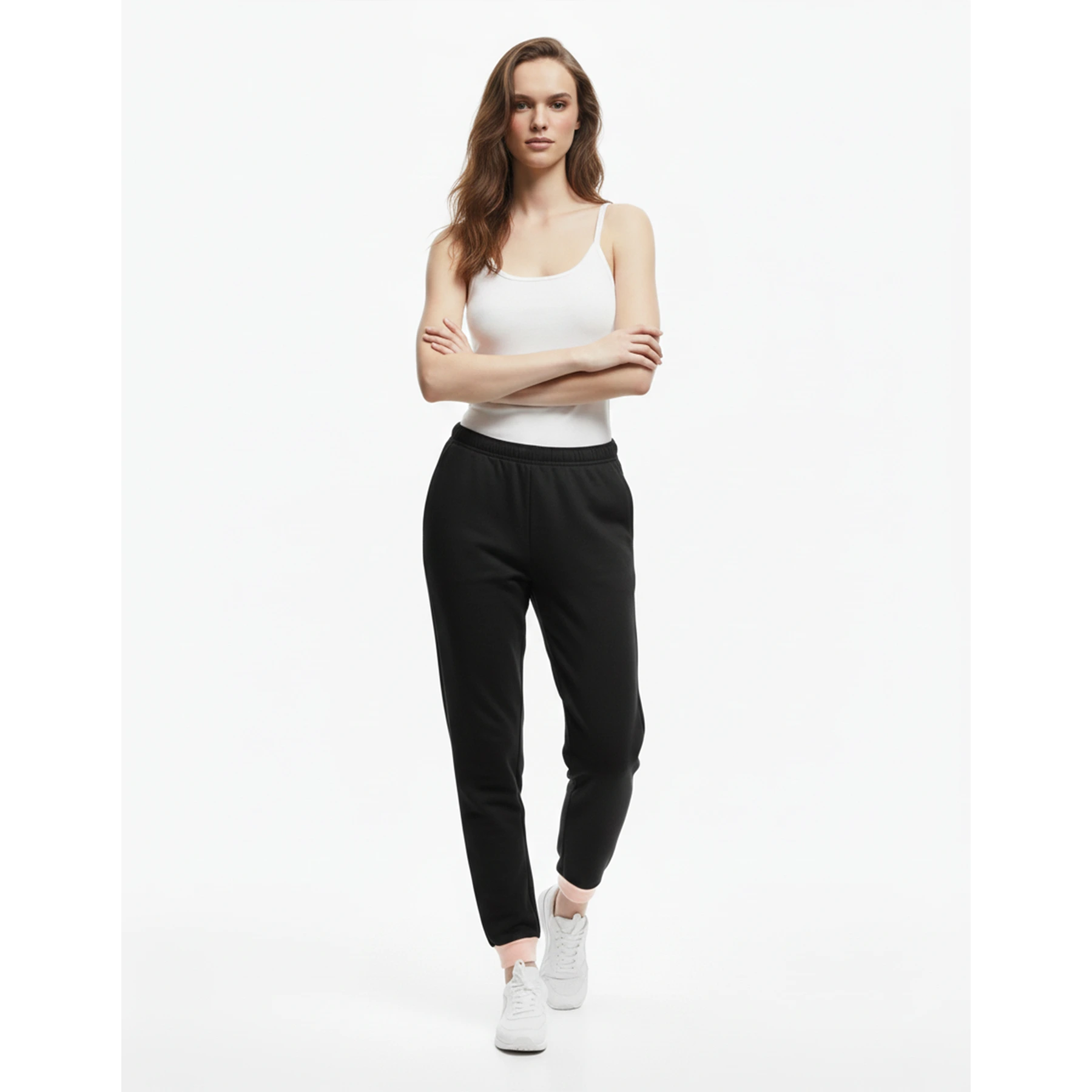 Black Pink Detail Jersey Nightwear Trousers | Montivo Pakistan