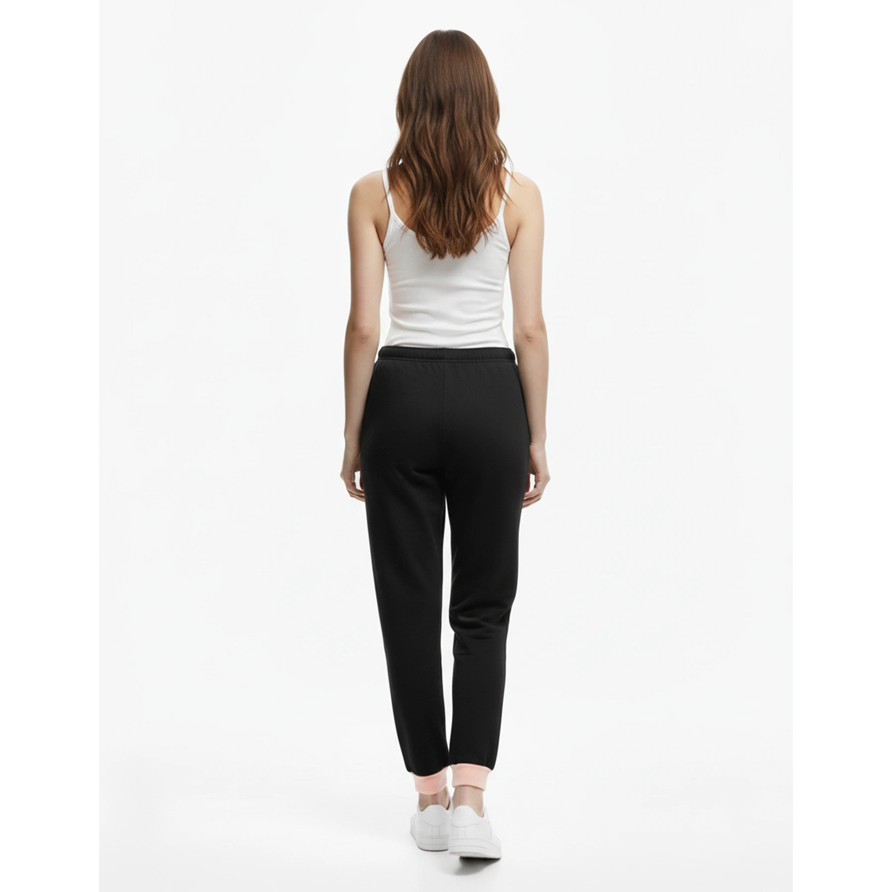 Black Pink Detail Jersey Nightwear Trousers | Montivo Pakistan