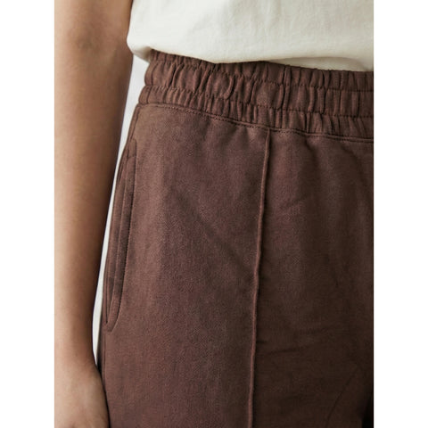 Brown Front Seam Wide Leg Trousers | Montivo Pakistan