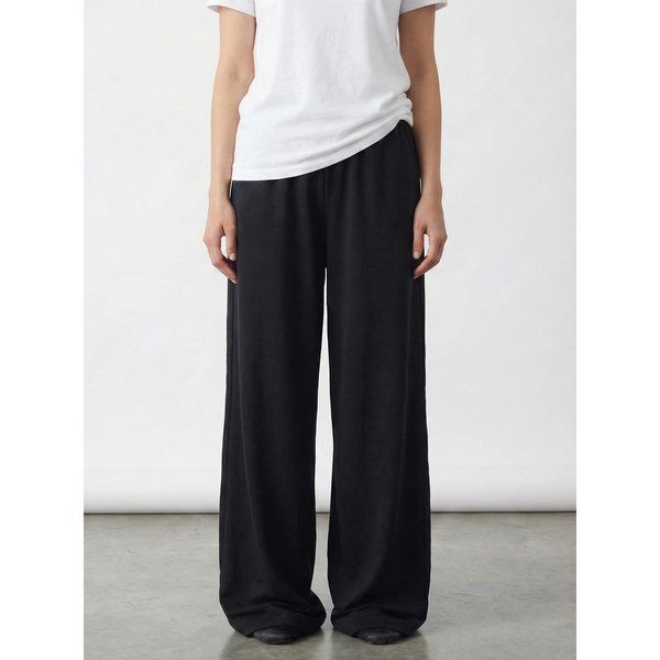 Black Super Wide Leg Trouser | Montivo Pakistan