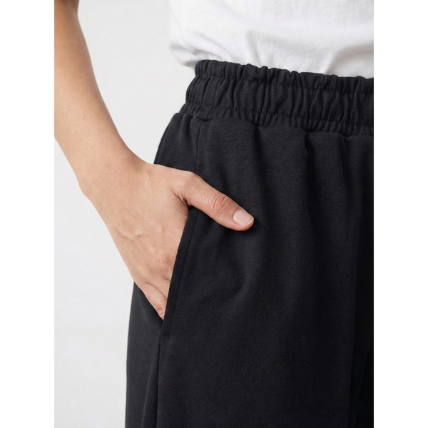 Black Super Wide Leg Trouser | Montivo Pakistan