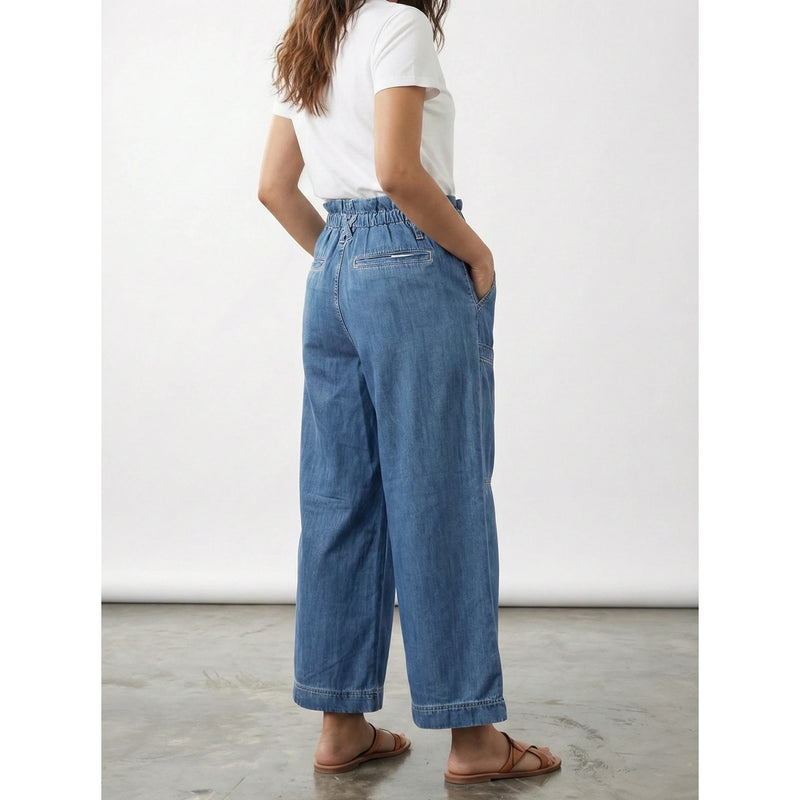 Wide Leg Cargo Cropped Jeans | Montivo Pakistan
