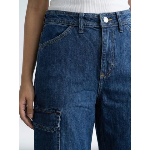 High Rise Wide Leg Cargo Jeans | Montivo Pakistan