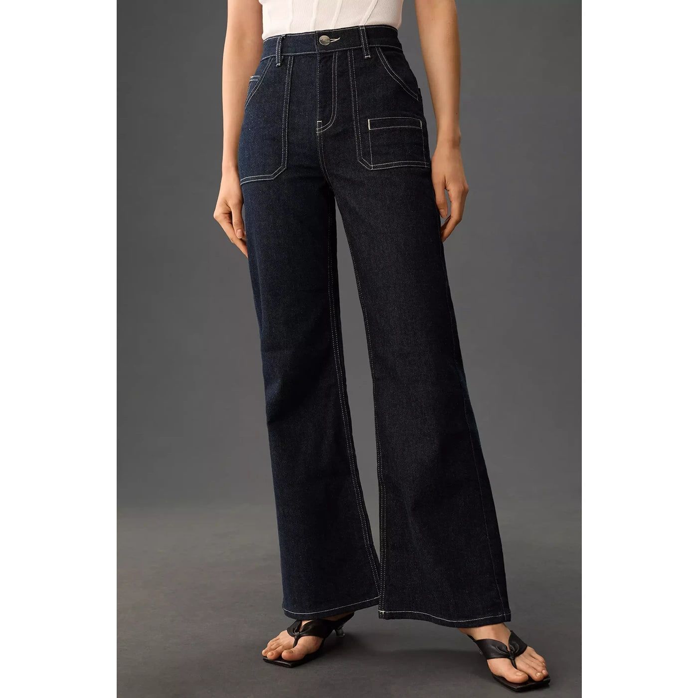 Rinse Wash Loose Flare Jeans | Montivo Pakistan