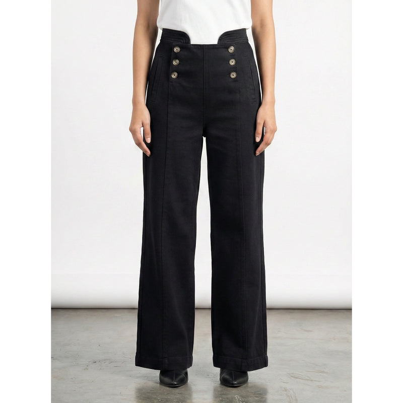 Black Long Wide Leg Jeans | Montivo Pakistan