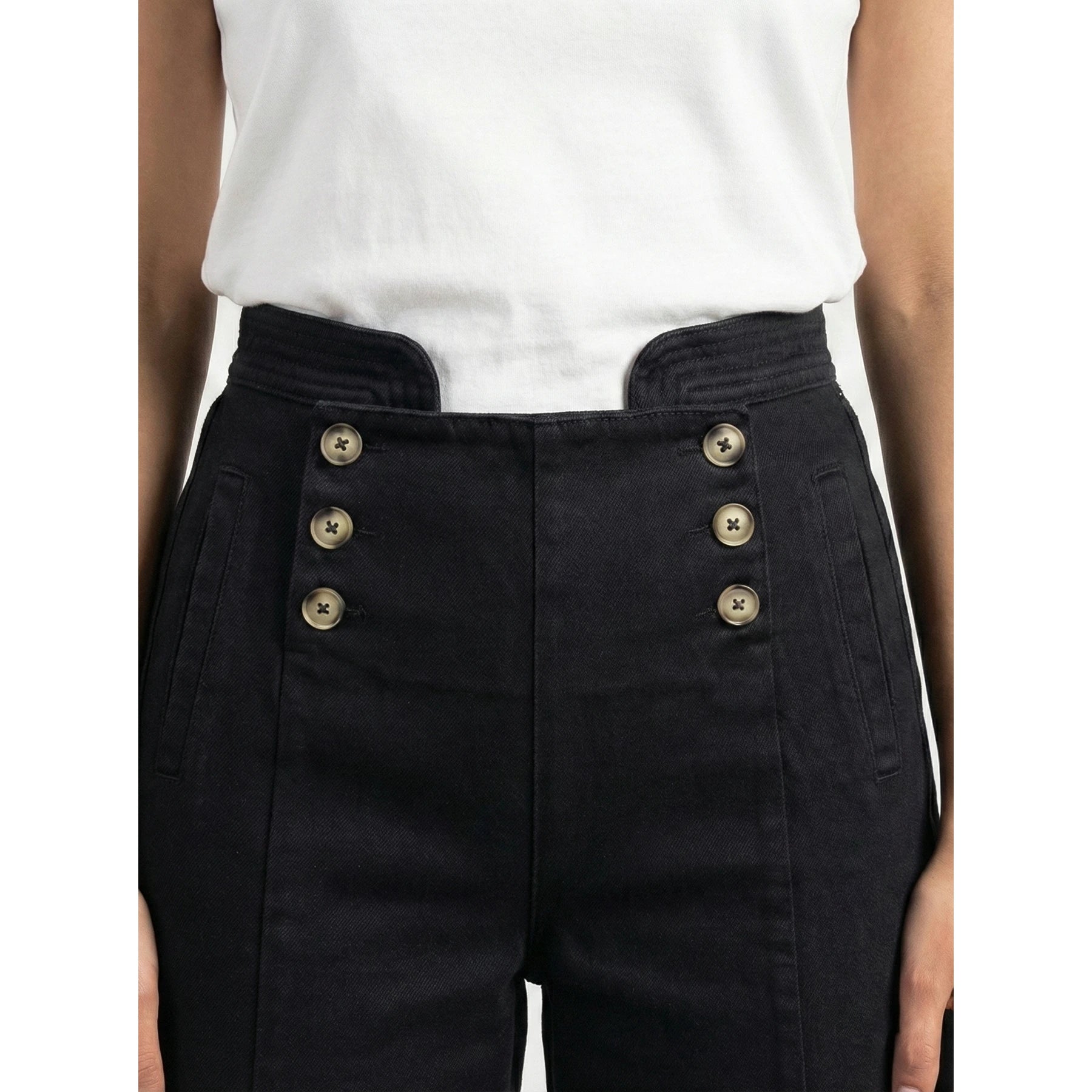 Black Long Wide Leg Jeans | Montivo Pakistan