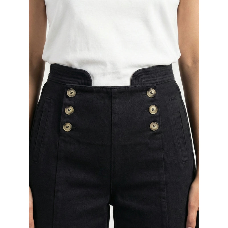 Black Long Wide Leg Jeans | Montivo Pakistan