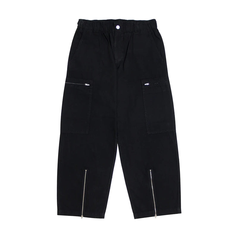 Denim Relaxed Black Cargo Pants | Montivo Pakistan