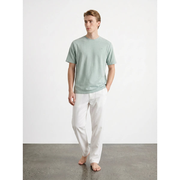 Green Relaxed Fit Mini Stripes Tshirt | Montivo Pakistan