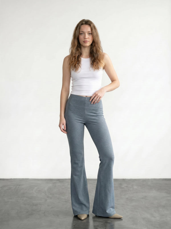 Blue Flare Trousers | Montivo Pakistan