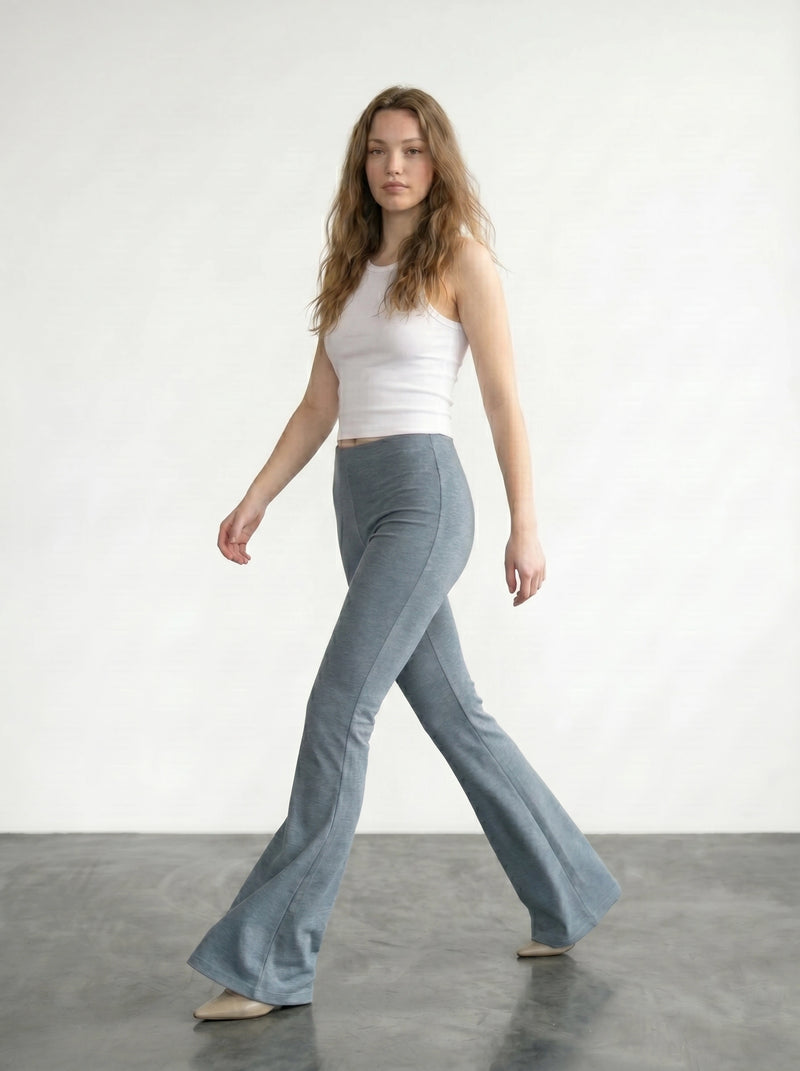 Blue Flare Trousers | Montivo Pakistan