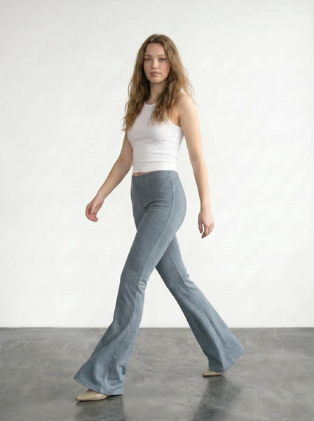 Blue Flare Trousers | Montivo Pakistan